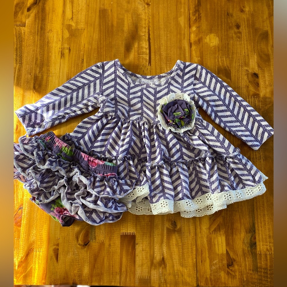 Mustard Pie Dress w/ diaper cover